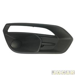 Grade (moldura) lateral do para-choque - importado - <b>Iveco Daily Cabine Simples Chassi 35-150 3450 4x2 3.0 16V TB de 2020 em diante</b> - Daily 2020 at 2022 - sem furo para milha - lado do passageiro - cada (unidade) - 30958
