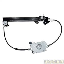 Mquina de vidro - Zinni & Guell - <b>Fiat Linea Essence 1.8 16V Dualogic Plus Flex 4P de 2012 at 2016</b> - Punto/Linea 2007 at 2017 - eltrica - para motor original 32 dentes - traseira - lado do motorista - cada (unidade) - R.1455E SM