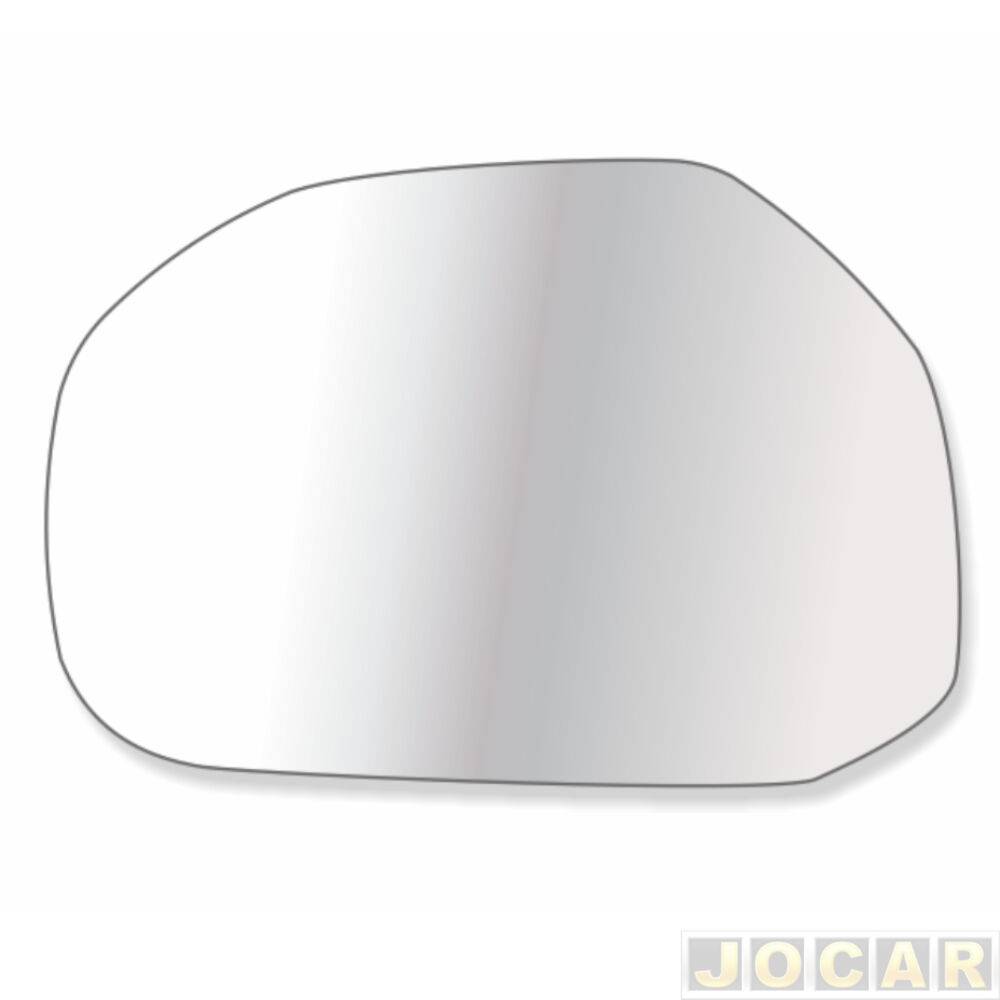 Lente do retrovisor com base - Troque Fácil - Idea 2005 até 2010 - exceto adventure - lado do motorista - cada (unidade) - 6516M
