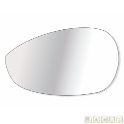 Lente do retrovisor com base - Troque Fcil - Fiat Punto Essence 1.6 16V Flex 4P de dez/2010 at 2012 - Punto 2007 at 2012 - lado do motorista - cada (unidade) - 6076M