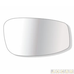 Lente do retrovisor com base - Troque Fcil - Stilo 2002 at 2007 - sem pisca - lado do passageiro - cada (unidade) - 6511C