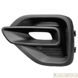 Grade (moldura) lateral do para-choque - importado - <b>Fiat Pulse Audace 1.0 Turbo 200 CVT flex 4p de 2022 em diante</b> - Pulse 2022 em diante - com furo - dianteiro - lado do motorista - cada (unidade) - 33679