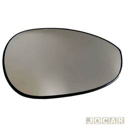 Lente do retrovisor com base - SMR - Fiat 500 2008 at 2017 - convexa trmica - preto - lado do passageiro - cada (unidade) - MA3006