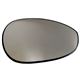 Lente do retrovisor com base - SMR - Fiat 500 Cabrio 1.4 8V Dualplus flex 2P de 2014 at 2015 - Fiat 500 2008 at 2017 - convexa trmica - preto - lado do passageiro - cada (unidade) - MA3006
