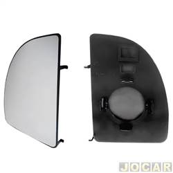 Lente do retrovisor com base - SMR - Ducato 2003 at 2017 - convexa trmica - superior - lado do motorista - cada (unidade) - MA3009