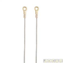 Cabo limitador da tampa traseira - Fnia - <b>Fiat Fiorino Pick-up Working 1.5 mpi de 1996 at 1999</b> - Fiorino pick-up 1990 at 1999 - cada (unidade) - 81-128