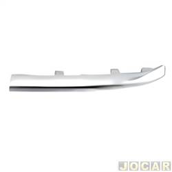 Friso da grade dianteira - importado - <b>Fiat Cronos 1.3 8V Firefly Flex 4P de 2023 em diante</b> - Cronos 2023 at 2025 - cromado - inferior - lado do motorista - cada (unidade) - 34779