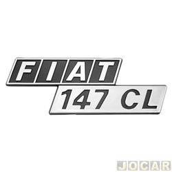 Letreiro - alternativo - 147 1976 at 1988 - Fiat 147 CL - cola - cada (unidade)