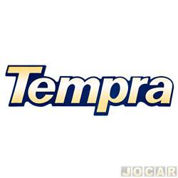 Letreiro - alternativo - <b>Fiat Tempra Ouro 16V 2.0 mpi 4P de 1993 at 1996</b> - Tempra 1992 at 1999 - Tempra - dourado - cada (unidade)