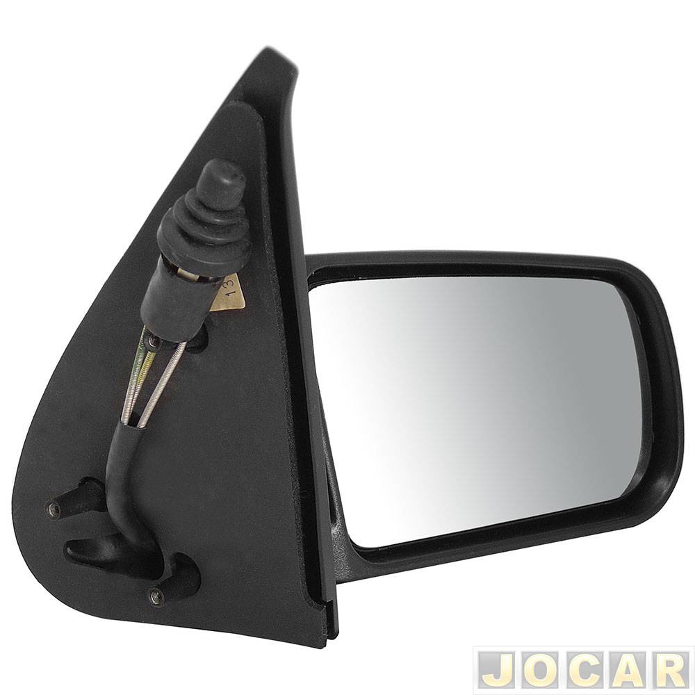 Retrovisor externo - Metagal - Tempra 2P 1992 até 1996 - com controle manual - lado do passageiro - cada (unidade) - AT.20.D96.00