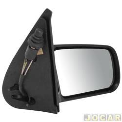 Retrovisor externo - Metagal - <b>Fiat Tempra Ouro 16V 2.0 mpi 2P de 1993 at 1996</b> - Tempra 2P 1992 at 1996 - com controle manual - lado do passageiro - cada (unidade) - AT.20.D96.00