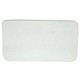 Lente do retrovisor sem base - Flabeg (Refil) - Fiat Uno Turbo 1.4 mpi 2P de 1994 at 1996 - Uno 1989 at 2004 - largo - prata - lado do passageiro - cada (unidade) - 1114
