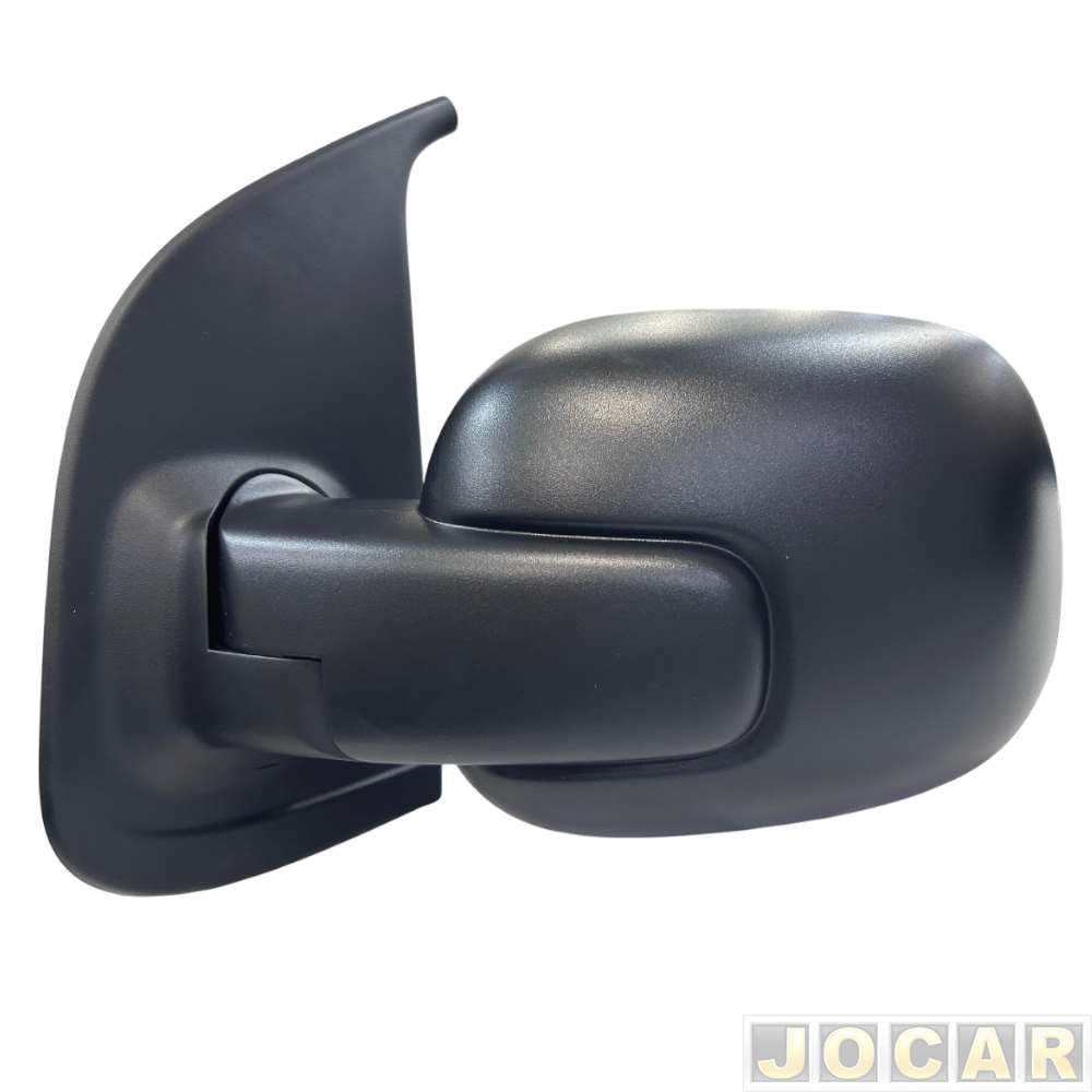 Retrovisor externo - Metagal - Fiorino 2013 em diante - Partner Rapid 2022 em diante - com controle manual - preto - lado do motorista - cada (unid...