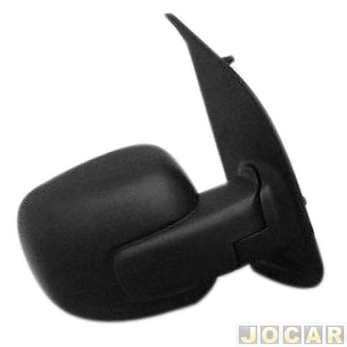Retrovisor externo - Metagal - Fiorino 2014 até 2021 - sem controle - preto - lado do passageiro - cada (unidade) - RTXE16FX