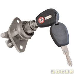 Cilindro da chave da porta - Fiorino furgo (ba) 2009 at 2013 - com chave - traseiro - cada (unidade)