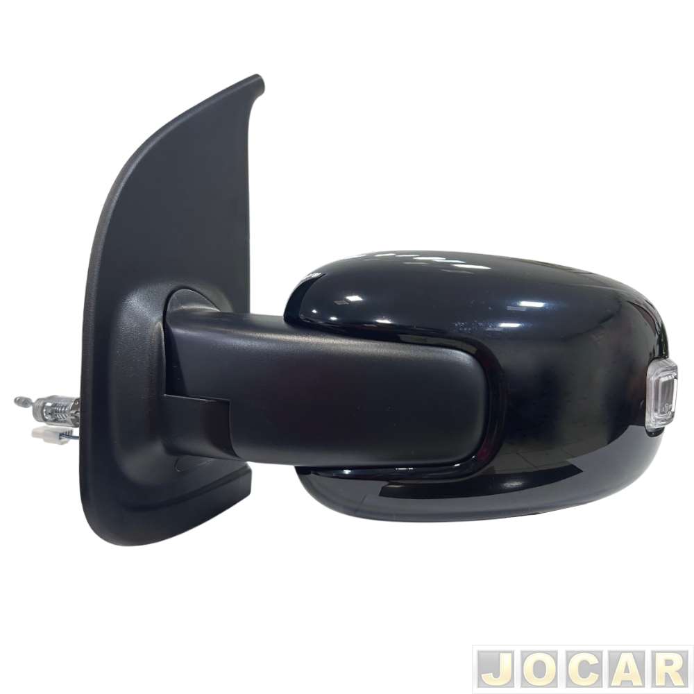 Retrovisor externo - Metagal - Uno 2010 até 2021 - 4 portas - com controle manual e lanterna de pisca - preto - lado do motorista - cada (unidade) ...