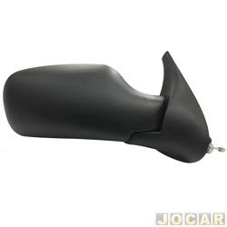 Retrovisor externo - Metagal - <b>Fiat Uno Mille Fire 1.0 mpi 8V 2P de 2001 at 2004</b> - Uno fire 2001 at 2004 - 2 portas - com controle manual - lado do passageiro - cada (unidade) - AT.20.M50.00 / RTME50CR