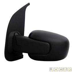 Retrovisor externo - SPJ - <b>Fiat Uno Sporting 1.4 8V EVO Dualogic Plus Flex 4P de 2014 at 2016</b> - Uno 2011 at 2021 - 4 portas - sem controle - para pintar - lado do motorista - cada (unidade) - EB771