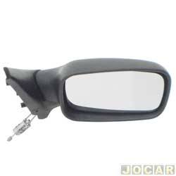 Retrovisor externo - Metagal - <b>Fiat Uno Mille Fire 1.0 mpi 8V 4P de 2001 at 2004</b> - Uno fire 2001 at 2004 - 4 portas - com controle manual - lado do passageiro - cada (unidade) - AT.20.M54.00 / RTME54CR