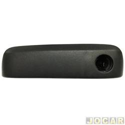 Maaneta externa da porta - Brim - <b>Fiat Uno Ciao 1.0 8V EVO Flex 4P de 2021 at 2021</b> - Uno 2015 at 2021 - Fiorino 2015 em diante - com furo - preta - dianteira - lado do motorista - cada (unidade) - 657