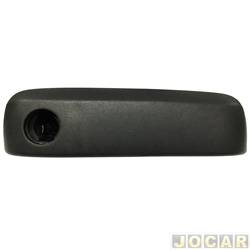 Maaneta externa da porta - Brim - <b>Fiat Uno Ciao 1.0 8V EVO Flex 4P de 2021 at 2021</b> - Uno 2015 at 2021 - Fiorino 2015 em diante - com furo - preta - dianteira - lado do passageiro - cada (unidade) - 656