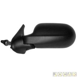 Retrovisor externo - alternativo - Retrovex - <b>Fiat Uno Mille Way Economy 1.0 8V Flex 2P de 2008 at 2013</b> - Uno 2011 em diante economy - 2 Portas - com controle - preto - lado do motorista - cada (unidade) - RX 4501