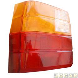 Lente da lanterna traseira - alternativo - <b>Fiat Uno Turbo 1.4 mpi 2P de 1994 at 1996</b> - Uno 1984 at 2004 - lado do motorista - cada (unidade)
