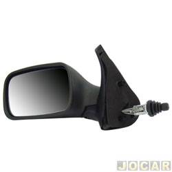 Retrovisor externo - alternativo - Retrovex - <b>Fiat Uno Mille Fire 1.0 mpi 8V 2P de 2001 at 2004</b> - Uno fire 2001 at 2004 - 2 portas - com controle manual - lado do motorista - cada (unidade) - 411331