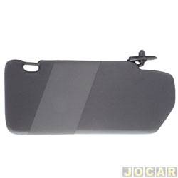 Quebra-sol - Newtec - <b>Fiat Uno Turbo 1.4 mpi 2P de 1994 at 1996</b> - Uno 1984 at 2004 - preto - lado do passageiro - cada (unidade) - NT1002FT