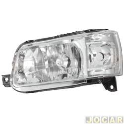 Farol principal - RCD (InovWay) - <b>Fiat Uno Mille Fire 1.0 8V Flex 2P de 2005 at 2008</b> - Uno 2005 at 2010 - H4 - lado do motorista - cada (unidade) - FT519RV