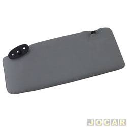 Quebra-sol - alternativo - <b>Fiat Strada Cabine Estendida Working 1.5 mpi gasolina 2P de 1999 at 2001</b> - Palio/Siena/Strada 1996 at 2000 - com espelho - cinza claro - lado do passageiro - cada (unidade)