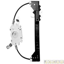 Mquina de vidro - <b>Fiat Fiorino Pick-up Working 1.5 mpi de 1996 at 1999</b> - Uno 1984 at 2010 - 4 portas - eltrica para motor Mabuchi - traseira - lado do passageiro - cada (unidade)
