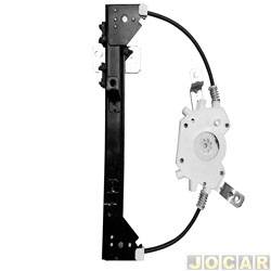 Mquina de vidro - <b>Fiat Uno 1.6 mpi 4P de 1993 at 1996</b> - Uno 1984 at 2010 - 4 portas - eltrica para Motor Mabuchi - traseira - lado do motorista - cada (unidade)