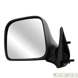 Retrovisor externo - alternativo - Retrovex - Fiorino 2011 até 2013 - sem controle - preto - lado do motorista - cada (unidade) - RX4497