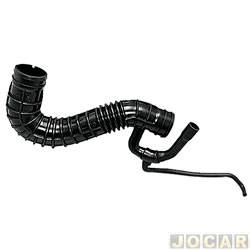 Mangueira do filtro de ar - Jahu - <b>Fiat Uno Mille 1.0 mpi 2P lcool de 2002 at 2004</b> - Uno mille 2001 at 2013 - borracha - cada (unidade) - 60643-4