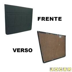 Revestimento de porta - alternativo - Indumepi - Fiorino 1987 até 2013 - preto - par - 4105