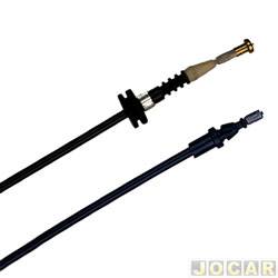 Cabo de abertura do cap - IKS - <b>Fiat Uno Way 1.0 8V EVO Flex 2P de 2010 at 2013</b> - Uno 2010 at 2016 - 1575 mm - cada (unidade) - 3516