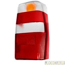 Lente da lanterna traseira - alternativo - Artmold - Fiorino 2005 até 2013 - vermelho e branco - plástico - lado do passageiro - cada (unidade) - 1290