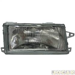 Farol principal - alternativo - Lightway - <b>Fiat Fiorino Pick-up Working 1.5 mpi de 1996 at 1999</b> - Uno/Fiorino 1991 at 2004 - Elba/Prmio 1991 at 1996 - H4 - lado do passageiro - cada (unidade) - LW4008