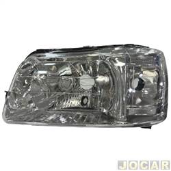 Farol principal - alternativo - Lightway - <b>Fiat Uno Furgo 1.3 8V Fire Flex 2P de 2006 at 2013</b> - Uno 2005 at 2010 - Fiorino 2005 em diante - H4 - lado do motorista - cada (unidade) - LW4025