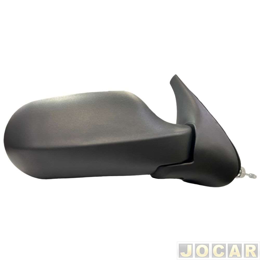 Retrovisor externo - Metagal - Uno 2005 até 2010 - 2 portas - com controle manual - preto - lado do passageiro - cada (unidade) - RTRE12CR