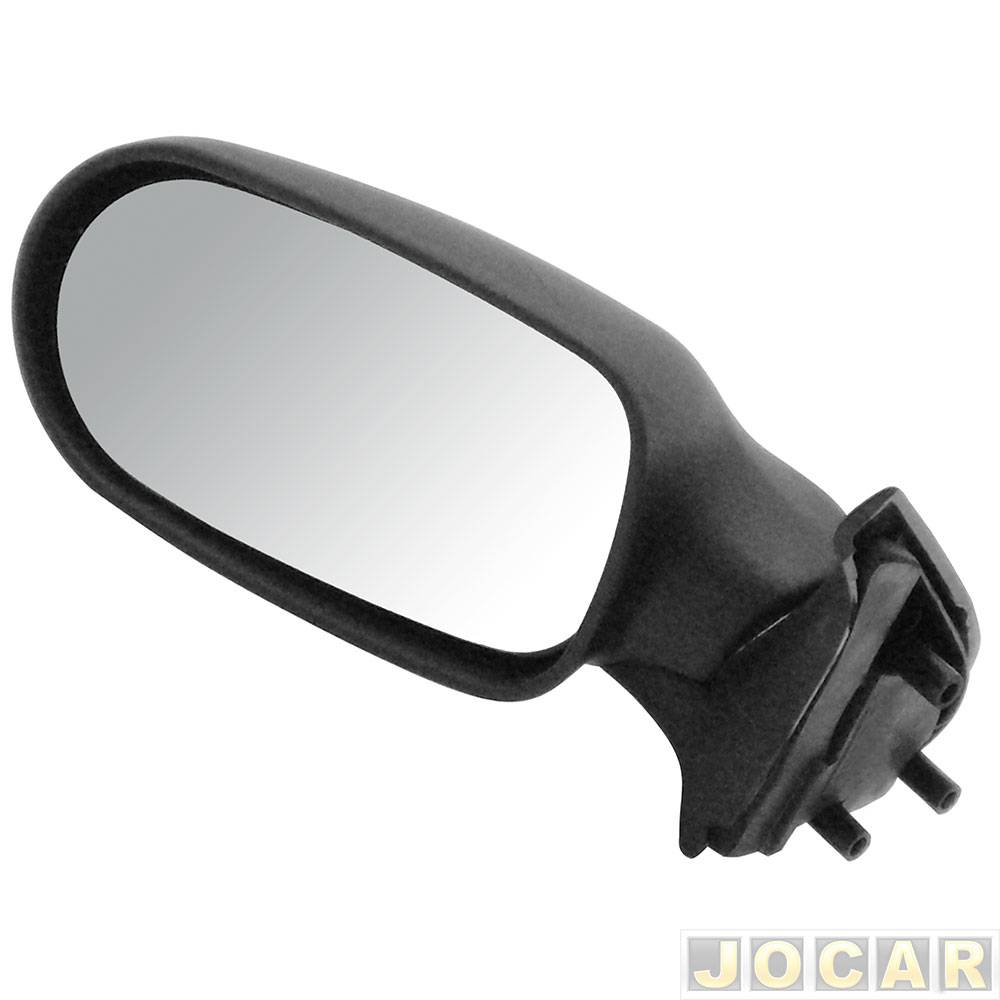 Retrovisor externo - Metagal - Uno 2005 até 2010 - 2 portas - sem controle - preto - lado do motorista - cada (unidade) - RTRE07FX
