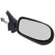 Retrovisor externo - SPJ - Fiat Uno Mille Fire 1.0 8V Flex 2P de 2005 at 2008 - Uno 2005 at 2010 2 portas - com controle manual - preto - lado do passageiro - cada (unidade) - EB432