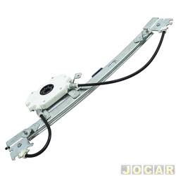 Mquina de vidro - <b>Fiat Uno Way 1.0 6V EVO Flex 4P de 2017 at 2021</b> - Uno 2010 at 2021 - 4 portas - eltrica para motor Mabuchi - traseira - lado do motorista - cada (unidade)