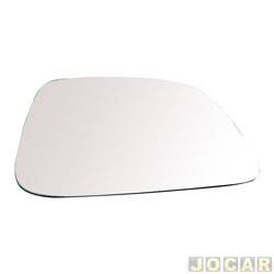 Lente do retrovisor com base - alternativo - Metagal - Fiorino 2012 em diante - lado do motorista - cada (unidade) - RTUM79