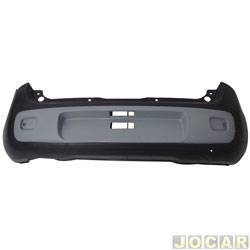 Para-choque traseiro - alternativo - DTS - <b>Fiat Uno Sporting 1.4 8V EVO Flex 2P de 2011 at 2013</b> - Uno 2011 at 2014 - cinza e primer - para pintar - cada (unidade) - 3416