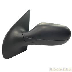Retrovisor externo - Metagal - <b>Fiat Palio Hatch 1.8R Flex 4P de 2007 at 2010</b> - Palio/Weekend 2008 at 2011 - Siena 2009 at 2012 - 4 portas - sem controle - preto - lado do motorista - cada (unidade) - RTSE01FX