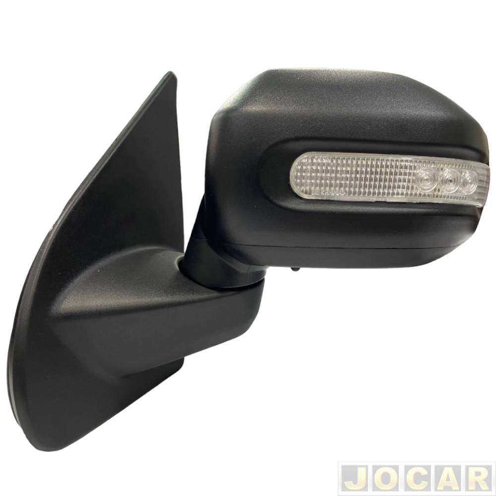 Retrovisor externo - Metagal - Weekend Adventure 2008 até 2012 - elétrico - com pisca - com sensor - lente menor - preto - lado do motorista - cada...