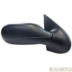 Retrovisor externo - alternativo - Retrovex - <b>Fiat Palio Hatch ELX 1.0 8V Flex 4P de 2005 at 2007</b> - Palio 2004 at 2007 - 4 portas - sem controle - preto - lado do passageiro - cada (unidade) - RX 4454