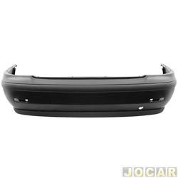 Para-choque traseiro - alternativo - Plastiron (Autimex) - <b>Fiat Siena EX 1.3 mpi 8V Fire de 2003 at 2004</b> - Siena 2001 at 2004 - preto - cada (unidade) - 33074
